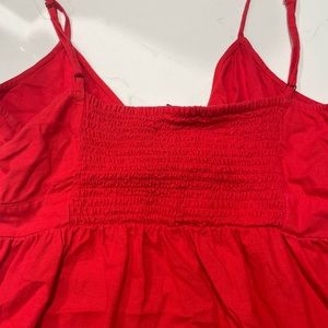 Loft babydoll tie front tank